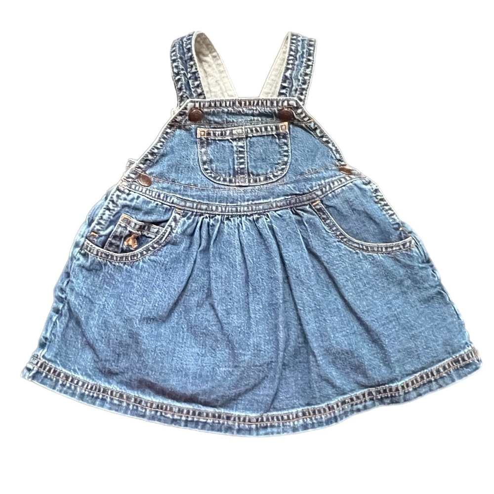 VTG Denim GAP Baby‎ Dress w/ Lining